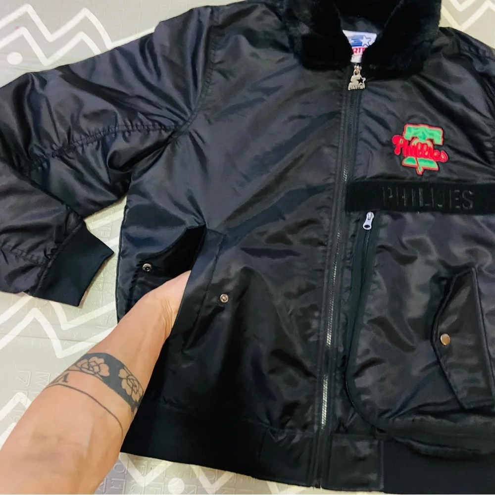 Starter vintage retro Philadelphia phillies bomber varsity baseball jacket XL